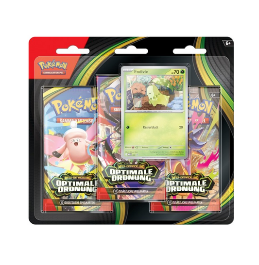 Preorder - Pokémon Cards ME03 Optimale Ordnung 3PackBlist. DE
