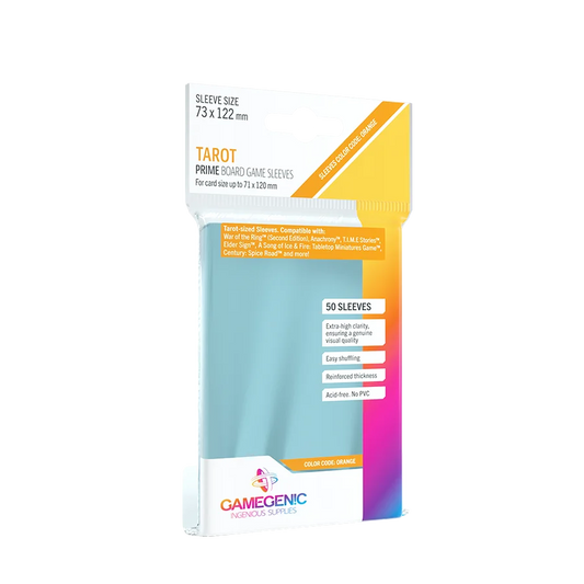 PRIME Tarot-Sized Sleeves Clear