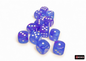 Nebula 16mm d6 Aura white Luminary Dice Block