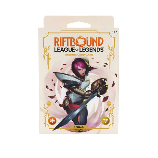 Preorder - Riftbound: League of Legends - Spiritforged Champion Deck: Fiora Display (4 decks)