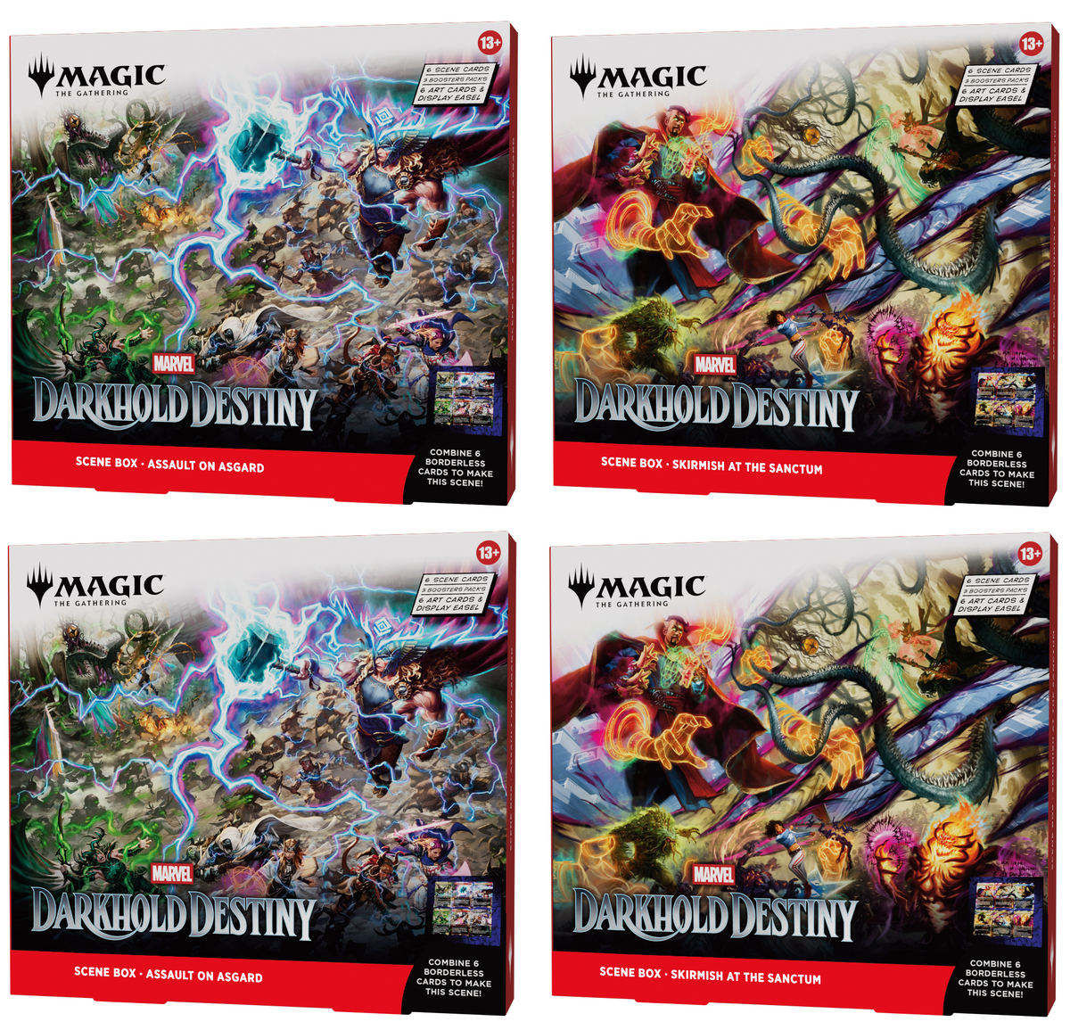 Preorder - Marvel: Darkhold Destiny Scene Box Display (4 Boxes) - EN TCG