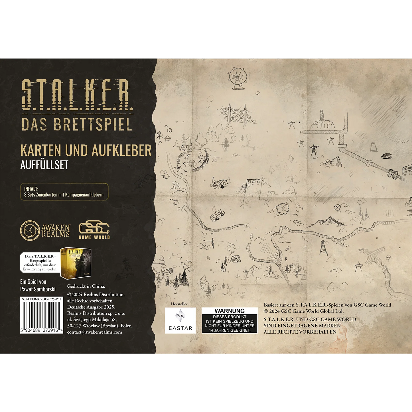 Preorder - STALKER: Das Brettspiel – Karten und Aufkleber Auffüllse