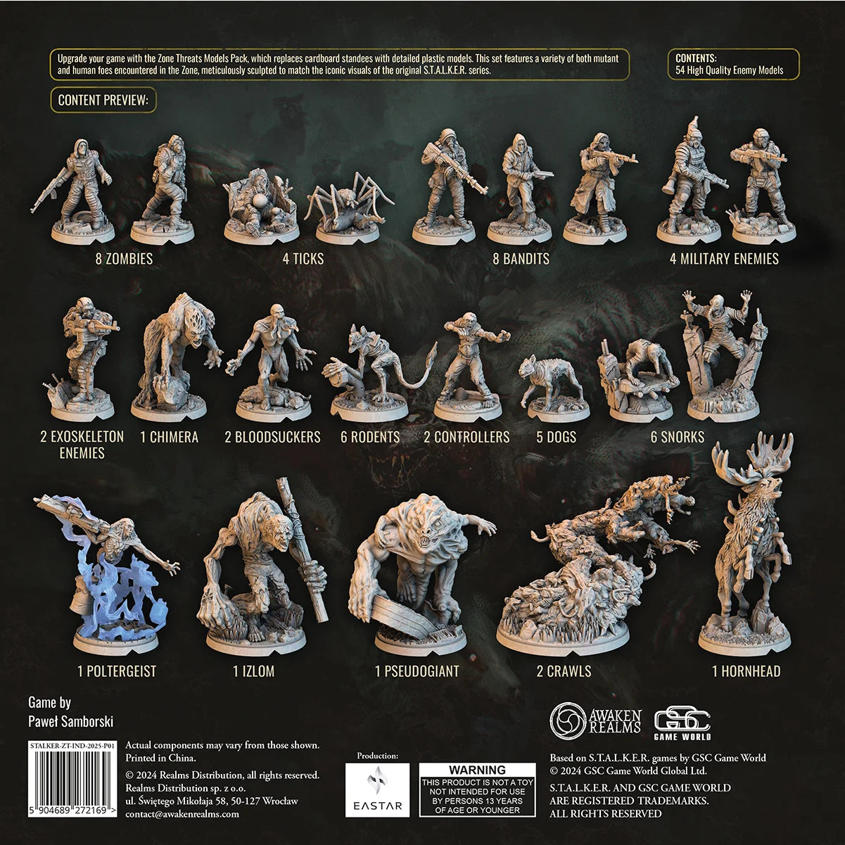 Preorder - STALKER: The Board Game – Zone Threats Model Pack