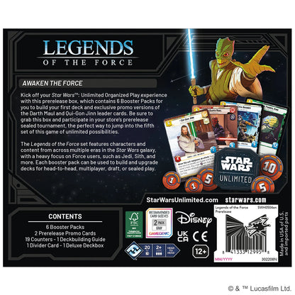 Preorder - Star Wars: Unlimited – Legends of the Force (Prerelease Box)