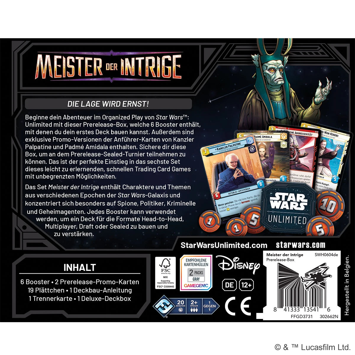 Preorder - Unlimited – Meister der Intrige (Prerelease-Box)