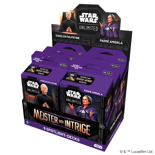 Preorder - Star Wars: Unlimited – Meister der Intrige (Spotlight-Deck-Mix-Display)