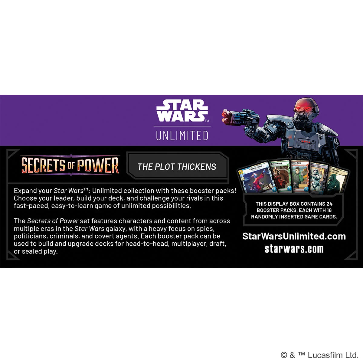 Preorder - Star Wars: Unlimited – Secrets of Power (Booster-Display)