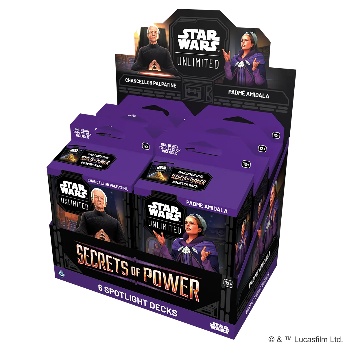 Preorder - Star Wars: Unlimited – Secrets of Power (Spotlight Deck Mix Display)