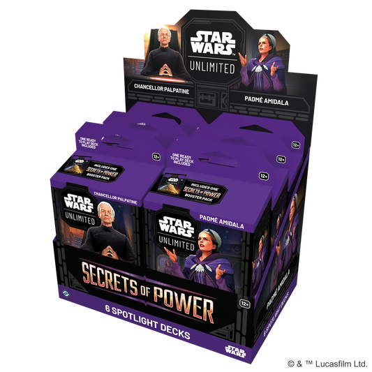 Preorder - Star Wars: Unlimited – Secrets of Power (Spotlight Deck Mix Display)