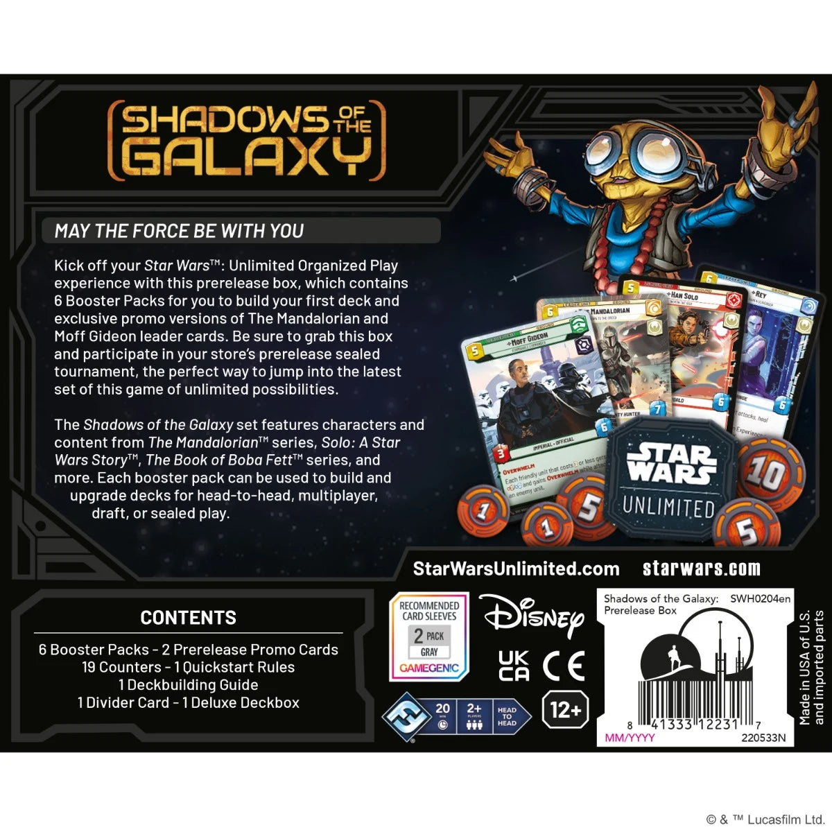 Preorder - Star Wars: Unlimited – Shadows of the Galaxy (Prerelease-Box)