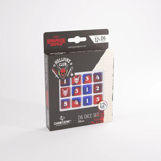 Preorder - Stranger Things - Hellfire Club D6 Dice Set (12x) – 16mm