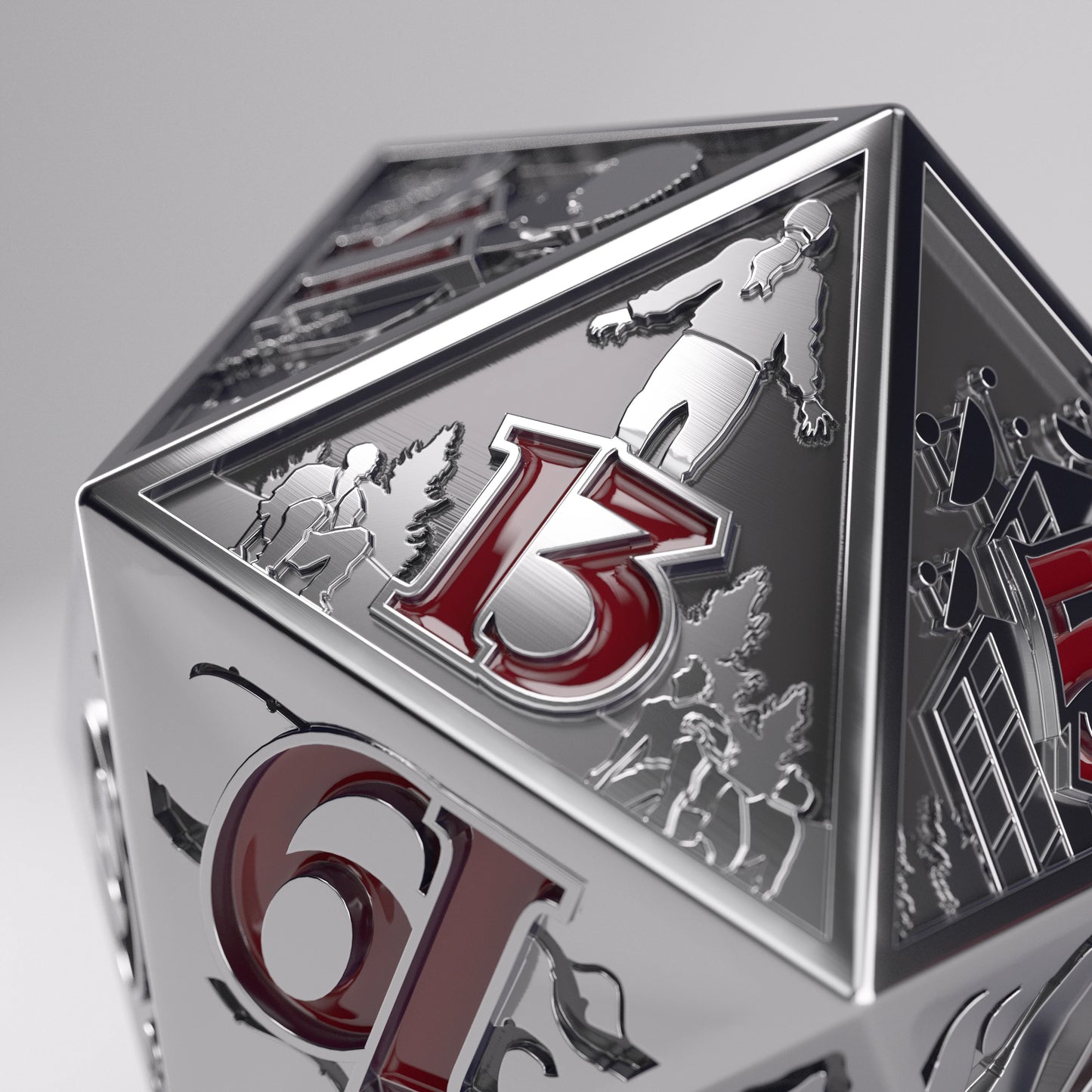 Preorder - Stranger Things - Hellfire Club Premium Metal D20 Die