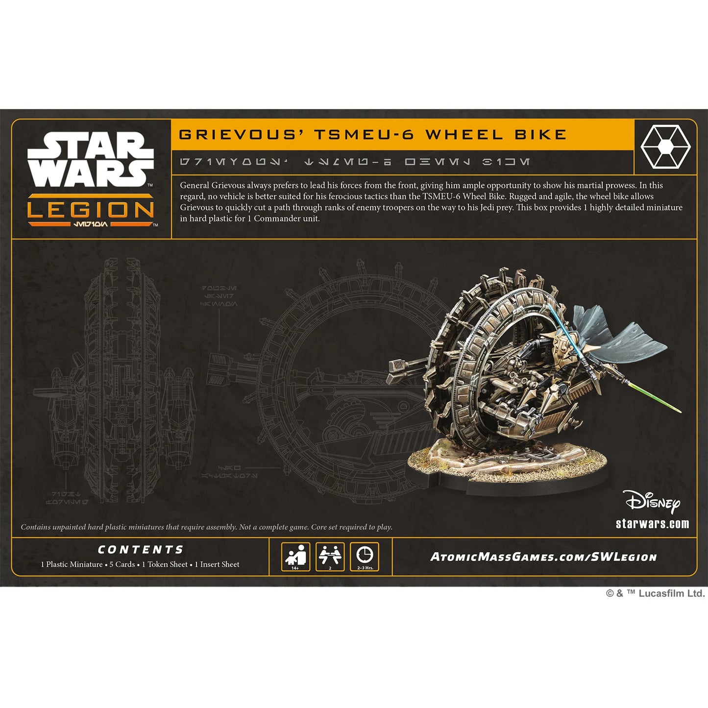 Preorder - Star Wars: Legion – Grievous’ TSMEU-6 Wheel Bike