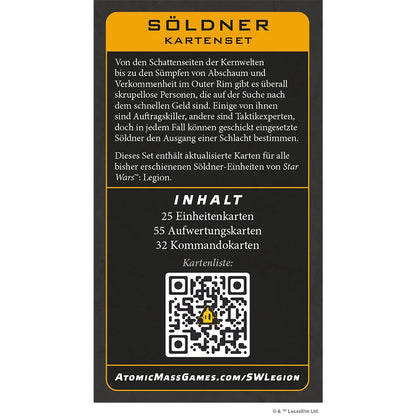 Preorder - Star Wars: Legion – Söldner Kartenset