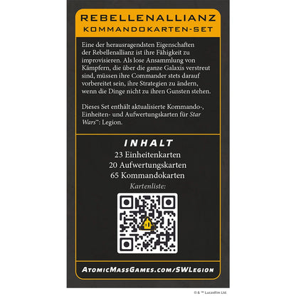 Star Wars: Legion – Rebellen-Allianz Kommandokarten-Set