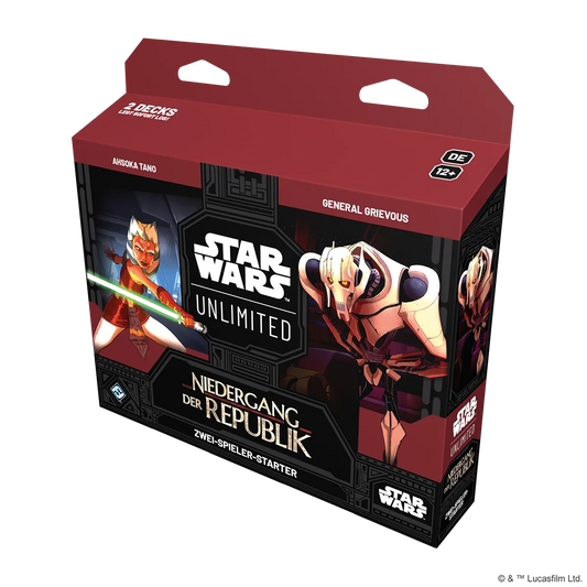 Preorder - Star Wars: Unlimited – Niedergang der Republik (Zwei-Spieler-Starter)