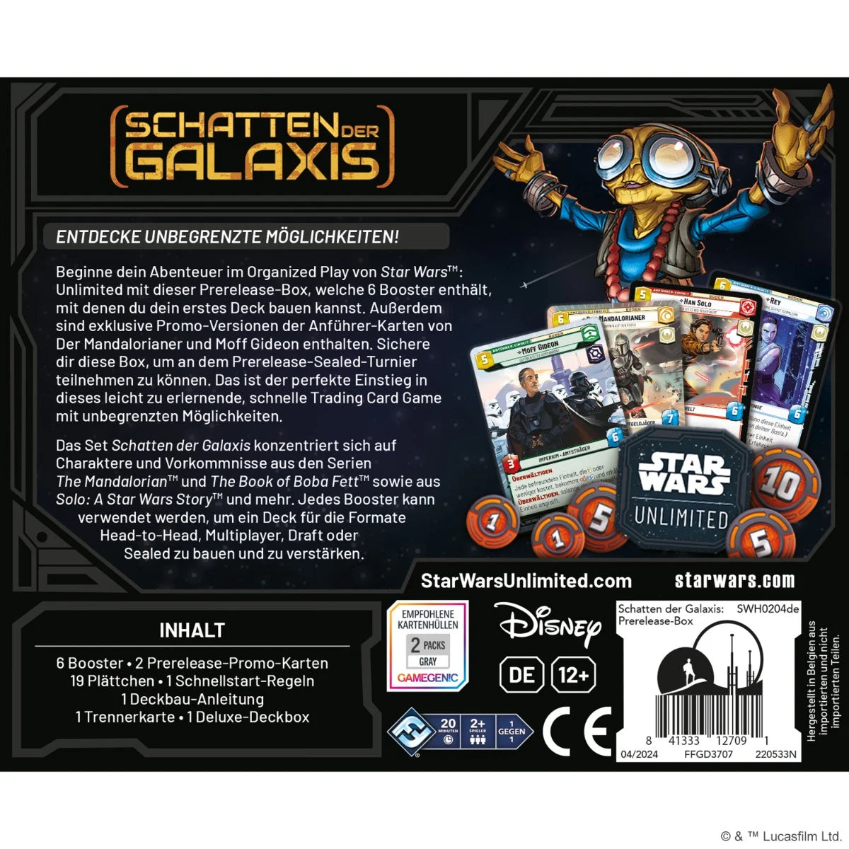 Preorder - Star Wars: Unlimited - Schatten der Galaxis (Prerelease-Box)