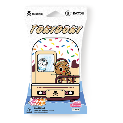 tokidoki-Wonder Voyage Collectible Cards-Roaming Edition-001A-Blister-Display
