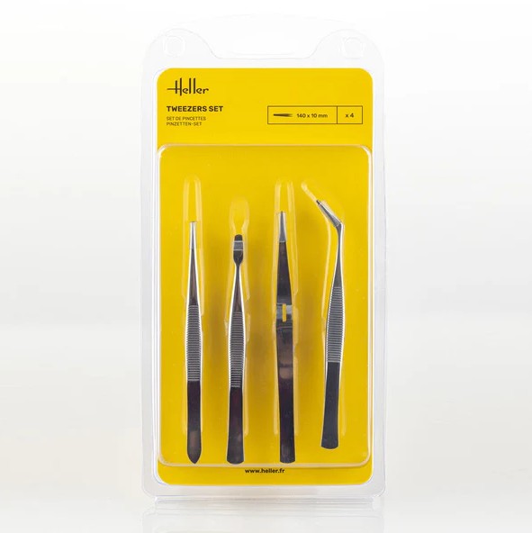 Heller: Tweezers Set (4 pieces)