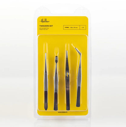 Heller: Tweezers Set (4 pieces)