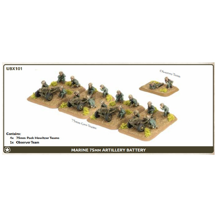 Preorder - Marine 75mm Artillery Battery (x4)