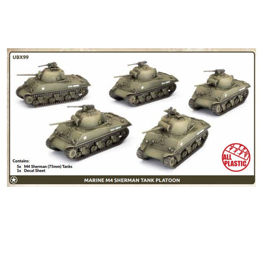 Preorder - Marine M4 Sherman Platoon (x5 Plastic)