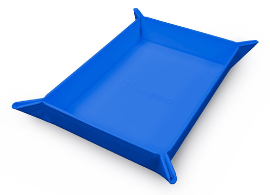 Vivid Magnetic Foldable Dice Tray Blue