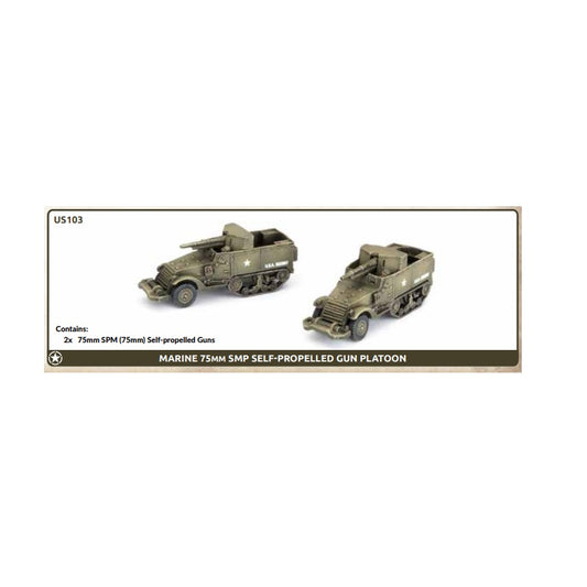 Preorder - Marine 75mm SPM Self-propelled Gun Platoon (x2)