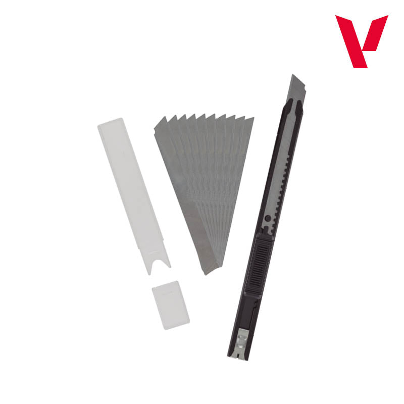 Vallejo Tool - Slim Snap-Off Knife & 10 Blades