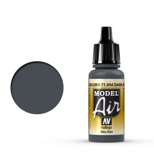 Vallejo Model Air: 054 Dark Grey Blue, 17 ml
