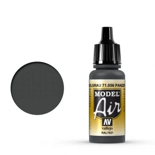 Vallejo Model Air: 056 Panzer Dark Grey, 17 ml