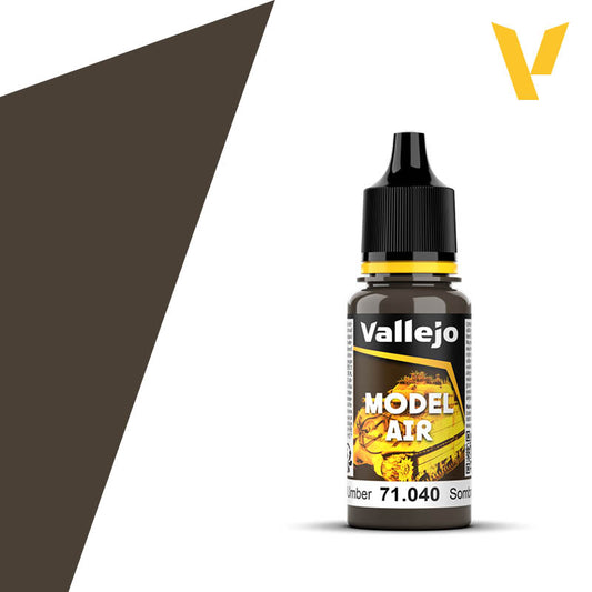 Vallejo Model Air: 040 Burnt Umber, 17 ml