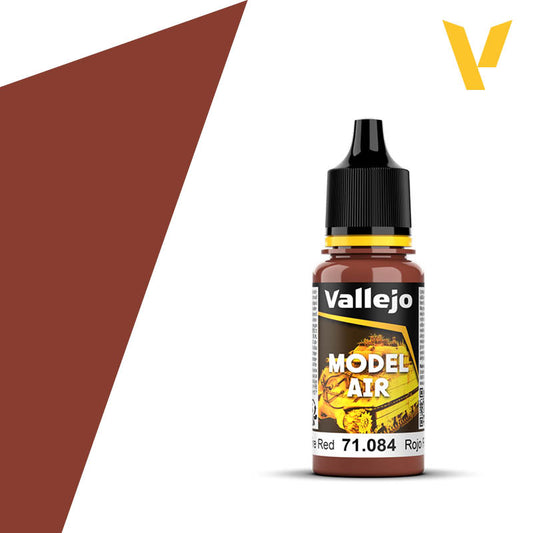 Vallejo Model Air: 084 Fire Red, 17 ml