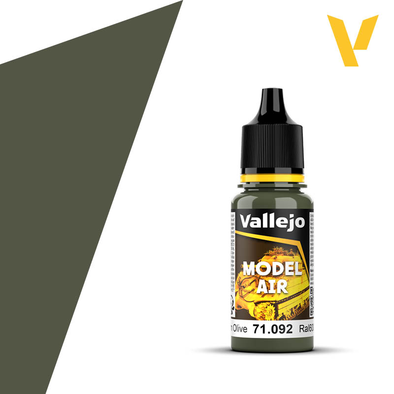 Vallejo Model Air: 092 Medium Green, 17 ml