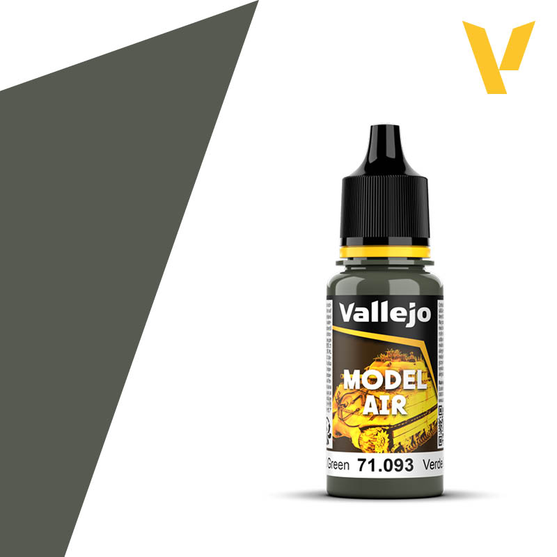 Vallejo Model Air: 093 Field Green, 17 ml