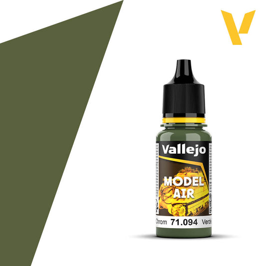 Vallejo Model Air: 094 Green Zinc Chromate, 17 ml