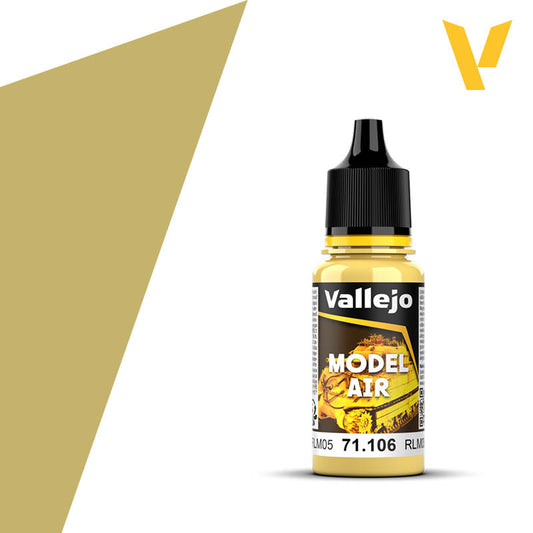 Vallejo Model Air: 71106 Gelbe Lasur/Yellow Lazure (RLM 05) 17 ml