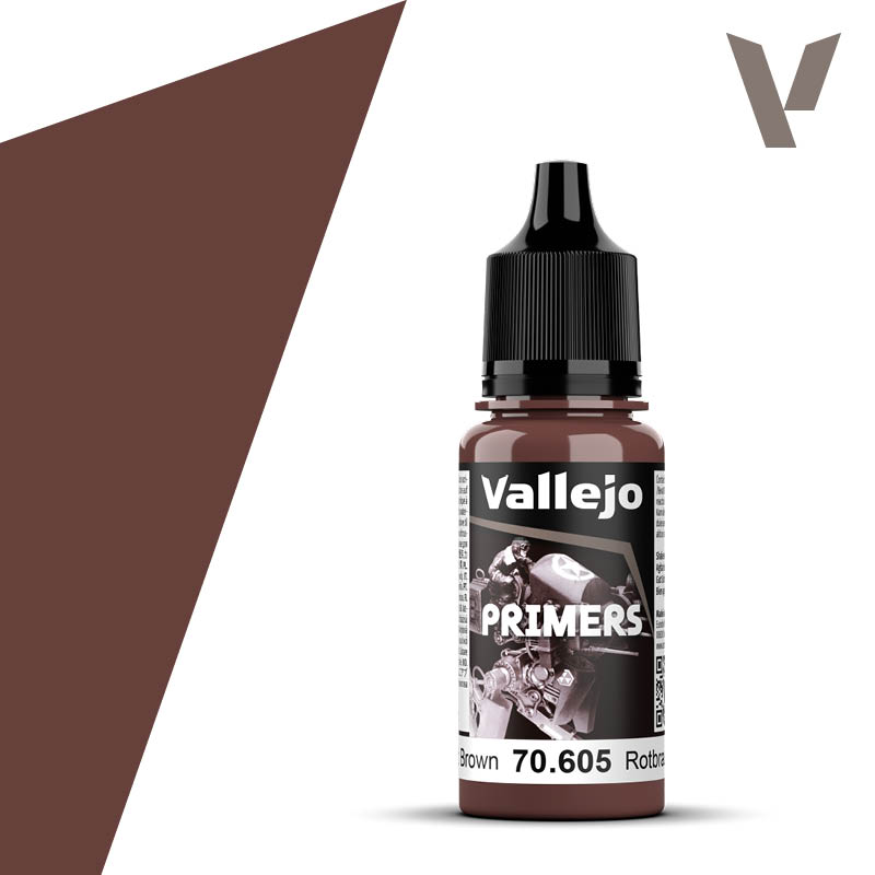 Vallejo Surface Primer German Red Brown 17ml