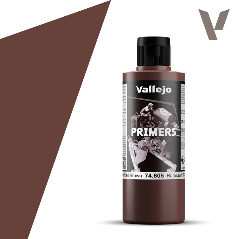 Vallejo Surface Primer German Red Brown 200ml
