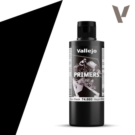 Vallejo Metal Color Gloss Black Primer 200 ml