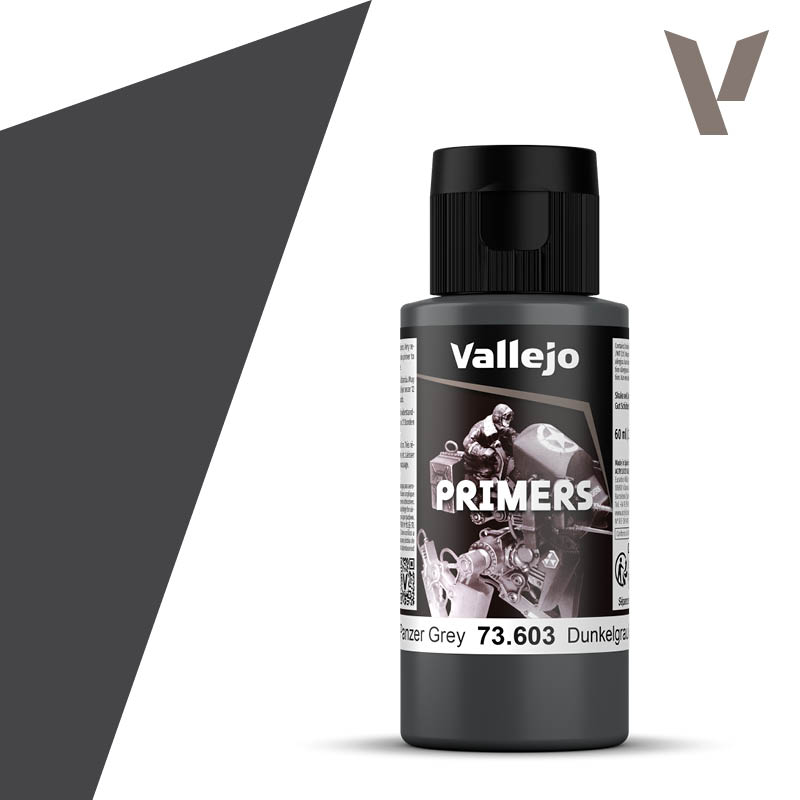 Vallejo Surface Primer German Panzer Grey / Schwarzgrau (RAL7021) 60ml