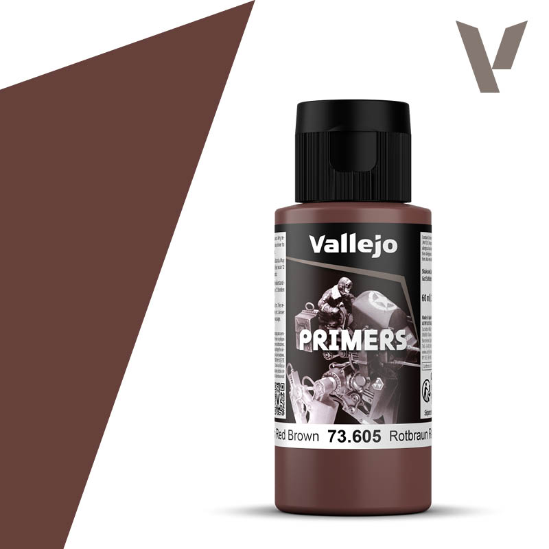 Vallejo Surface Primer German Red Brown 60ml