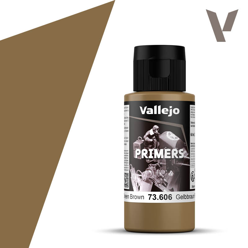 Vallejo Surface Primer German Green Brown (RAL8000) 60ml