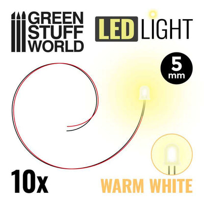Warmes Weißes LED-Leuchten - 5mm