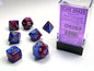 Gemini® Polyhedral Blue-Purple/gold 7-Die Set