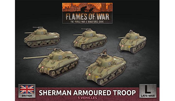 Sherman Armoured Troop (Plastic)