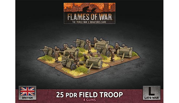 25 pdr Field Troop (Plastic)