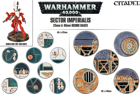 Sector Imperialis: Round bases (25 &amp; 40 mm)