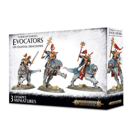 Stormcast Eternals Evocators auf Celestial Dracolines