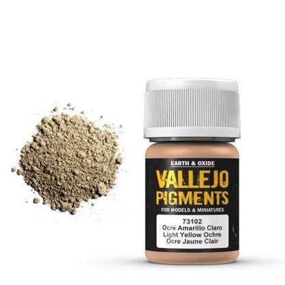 Vallejo Pigment Light Yellow Ocre 30ml